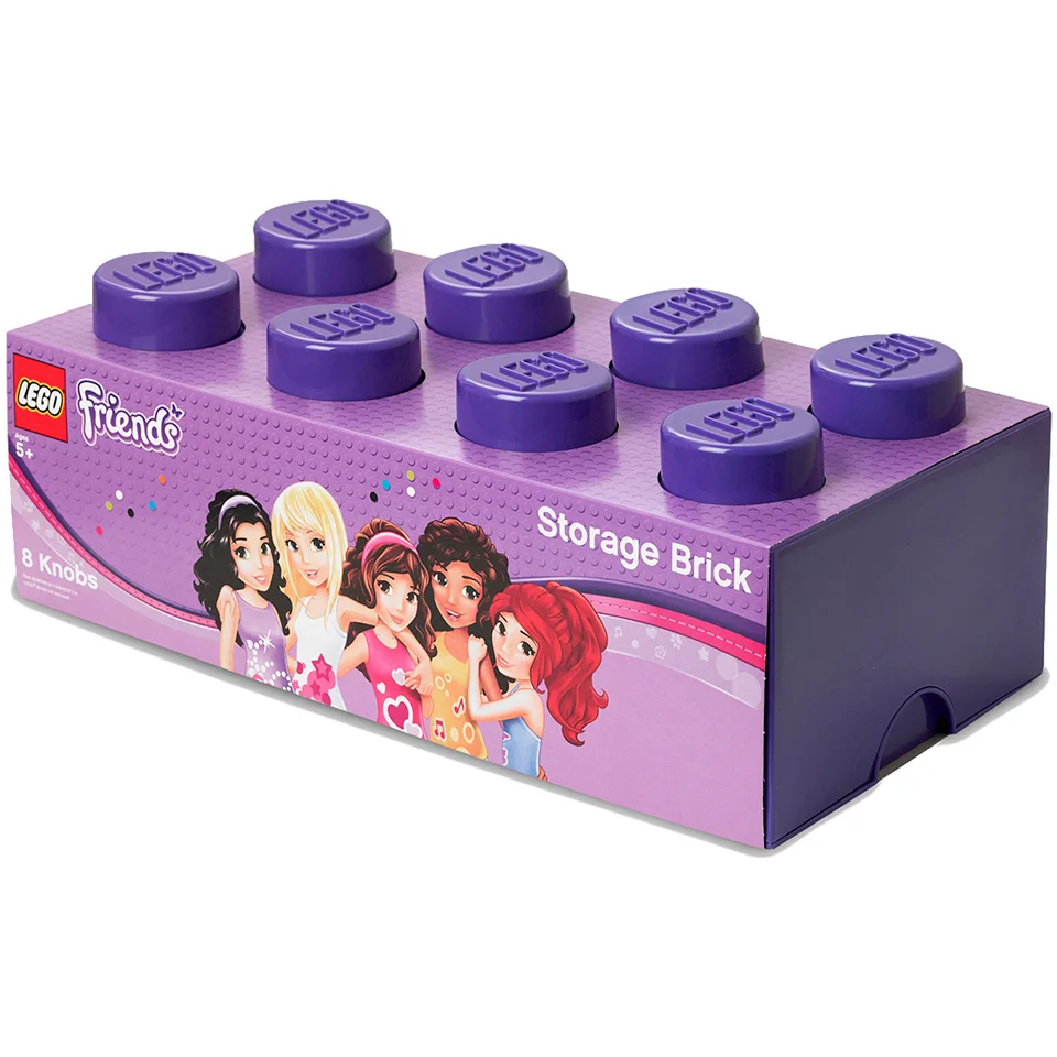 Brique de rangement LEGO® Violette 8 tenons Image 1