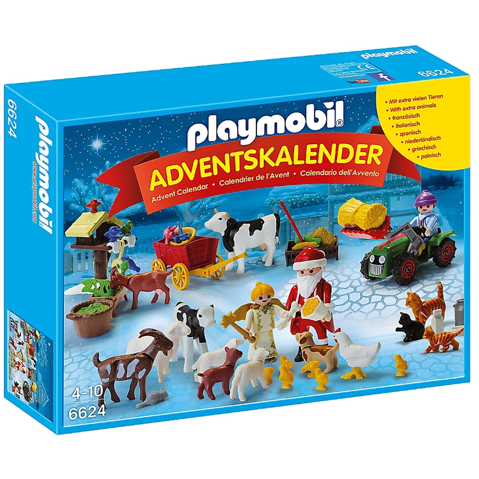 Playmobil –Calendrier de l'Avent "Père Noël à la ferme" (6624) Image 1