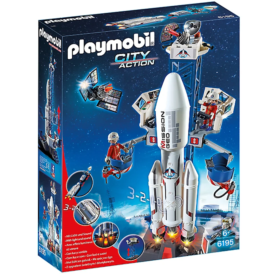 Base de lancement avec fusée -Playmobil (6195) Image 1