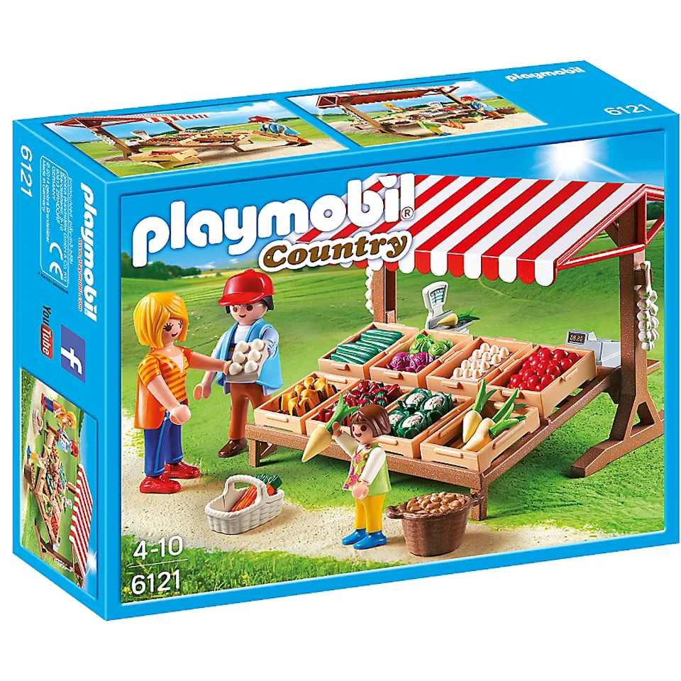Marchand avec étal de légumes -Playmobil (6121) Image 1