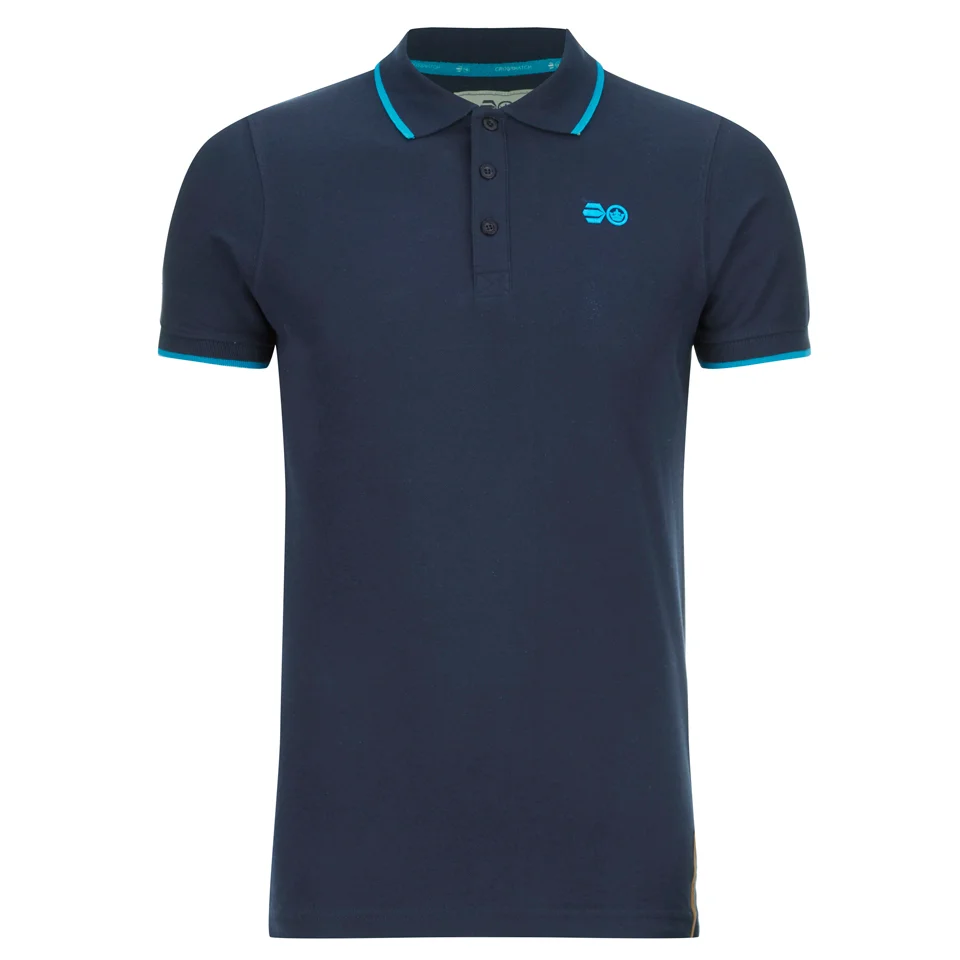 Crosshatch Men's Kaneta Tipped Polo Shirt - Iris Navy - S - Bleu Image 1