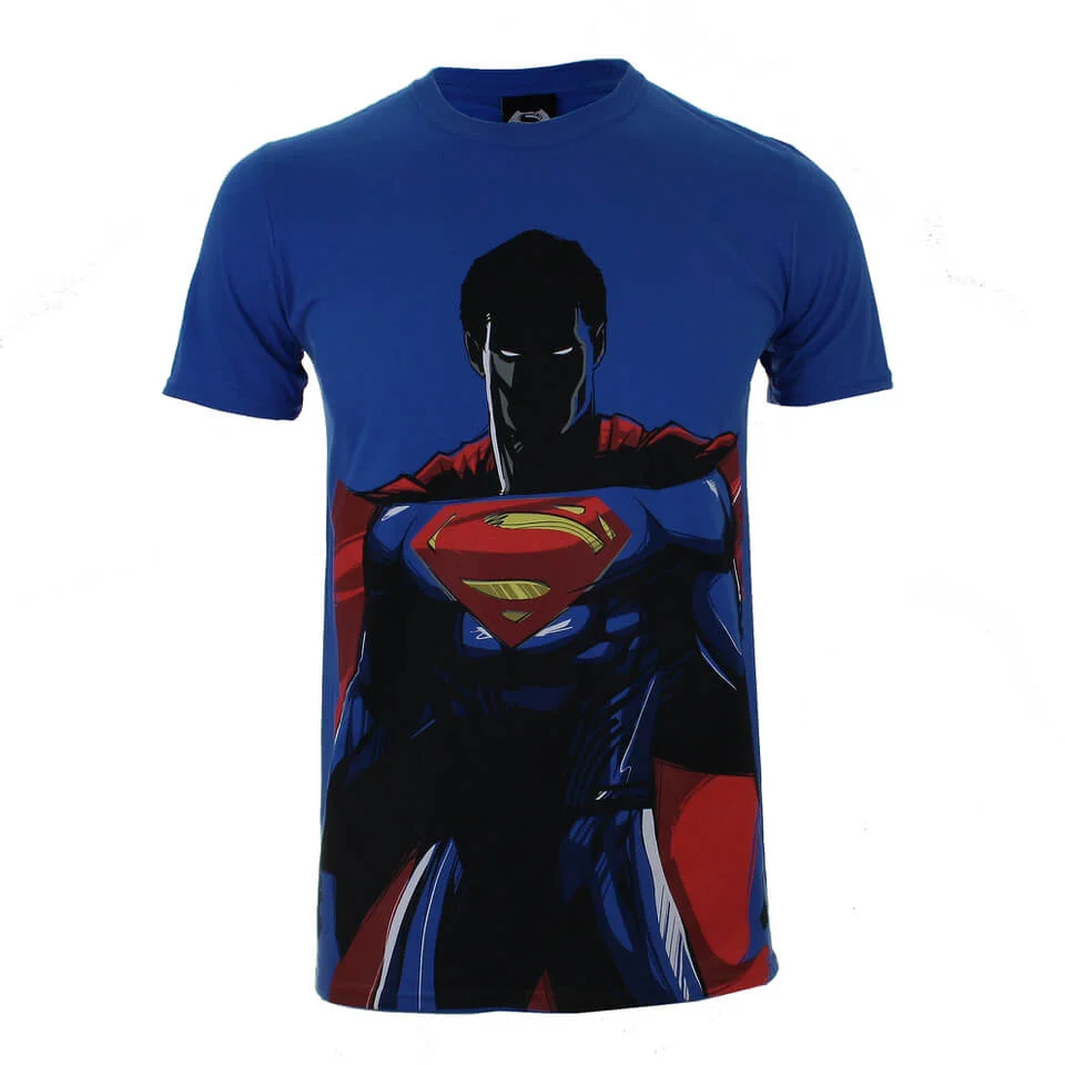 T-Shirt Homme DC Comics Batman v Superman Superman - Bleu Roi - S - Bleu Image 1