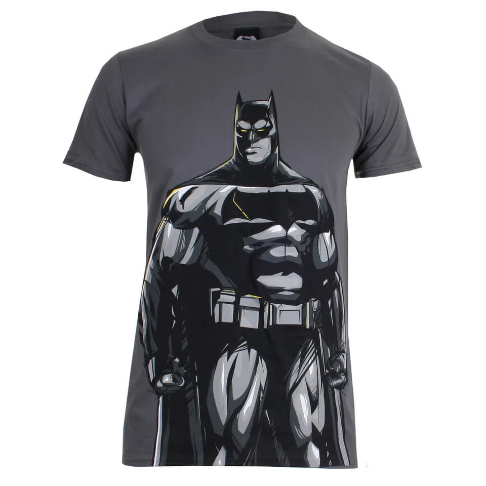 T-Shirt Homme DC Comics Batman v Superman Batman - Gris Charbon - S - Gris Image 1