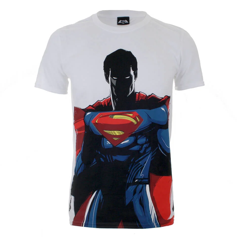 DC Comics Men's Batman v Superman T-Shirt - Blanc - S - Blanc Image 1