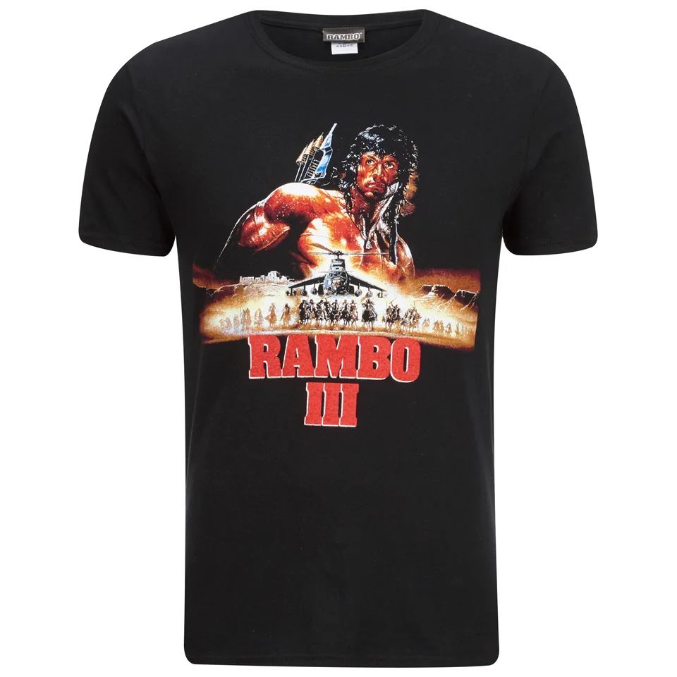 T-Shirt Homme Rambo 3 - Noir - S - Noir Image 1