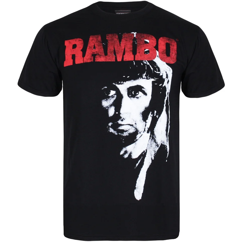 T-Shirt Homme Rambo 2 - Noir - S - Noir Image 1