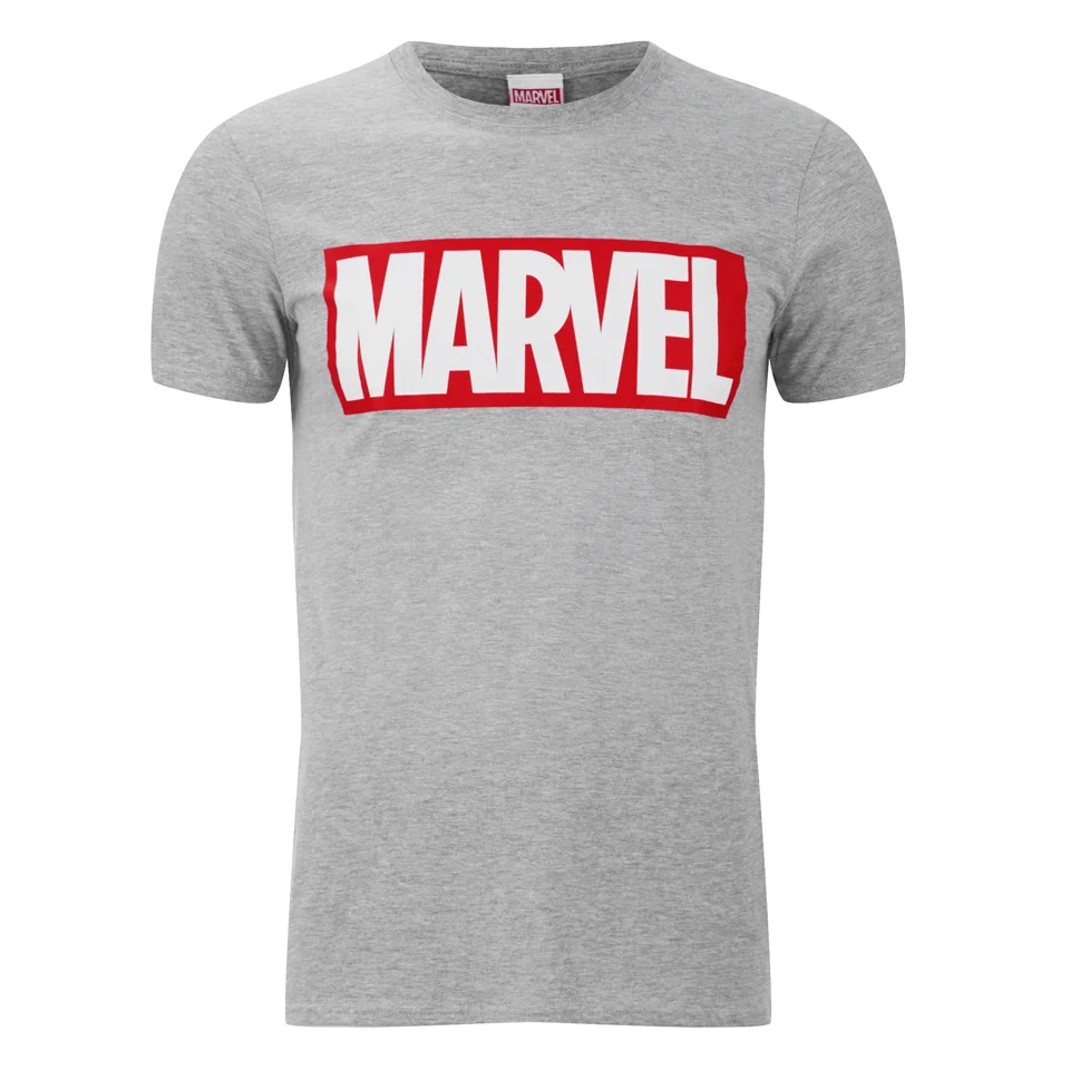 T-Shirt Homme Marvel Comics Core Logo - Gris - S - Gris Image 1