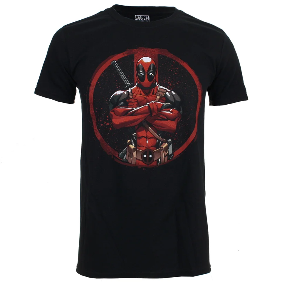 Marvel Men's Deadpool Marvel Deadpool T-Shirt - Black - S - Noir Image 1