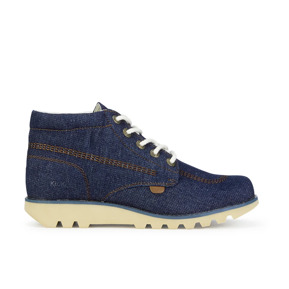 Kickers "Kick Hi" Bottines en Denim -Homme -Bleu Foncé - UK 6.5 Image 1