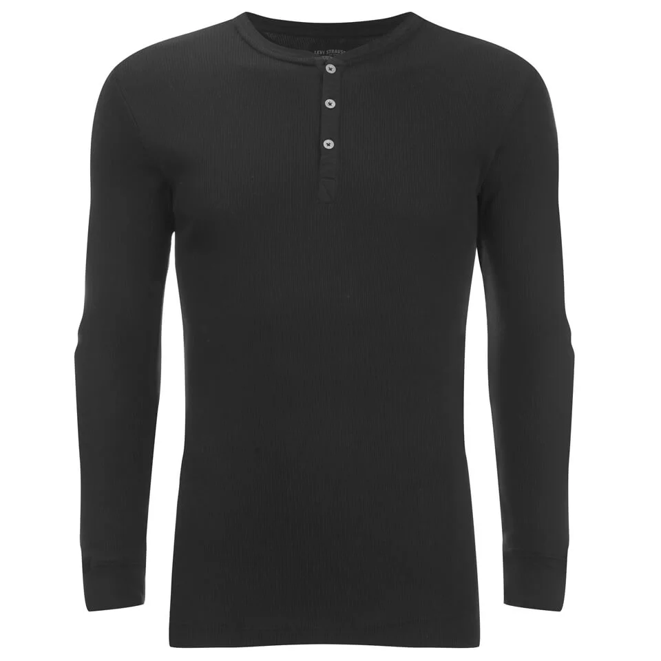 T-Shirt boutonné manches longues Levi's -Noir - S - Noir Image 1