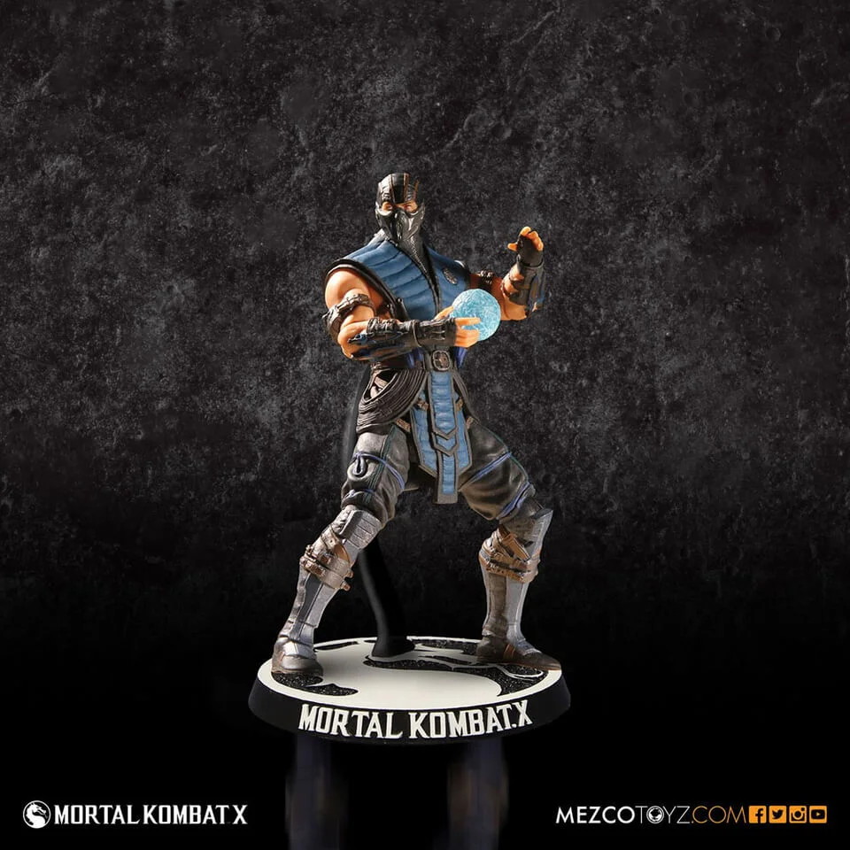 Mezco Mortal Kombat X Sub Zero 4 Inch Action Figure Image 1