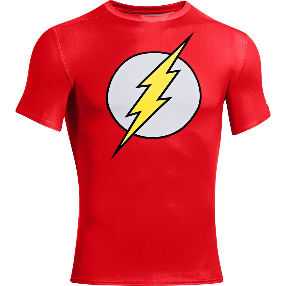 Under Armour Men's Flash Compression Short Sleeved T-Shirt - Red - S - Rouge Image 1