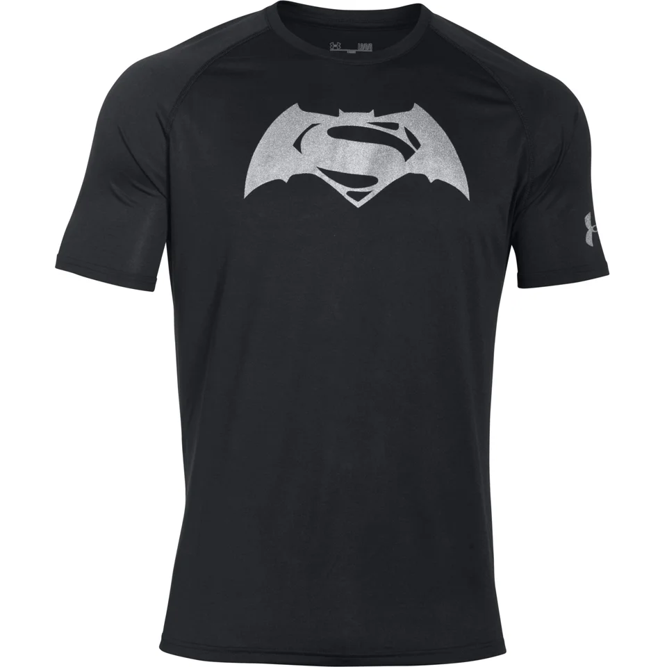 Under Armour Men's Transform Yourself Superman v Batman T-Shirt - Black - S - Noir Image 1