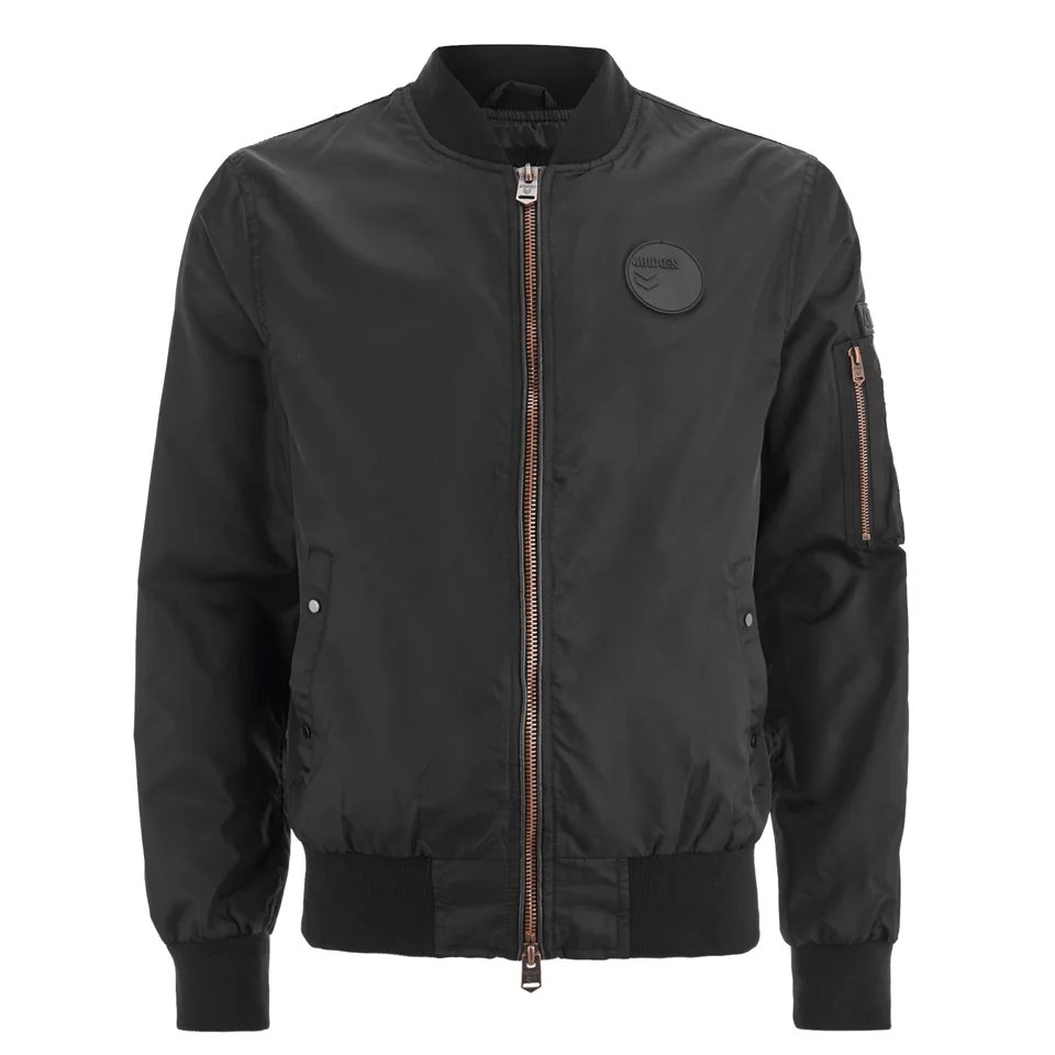4Bidden -Homme- Veste Bomber "Radar"-Noir - S - Noir Image 1