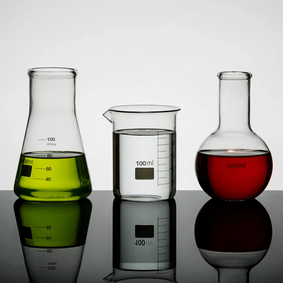 Lot de Verres Mini Flasques de Laboratoire (100ml) Image 1