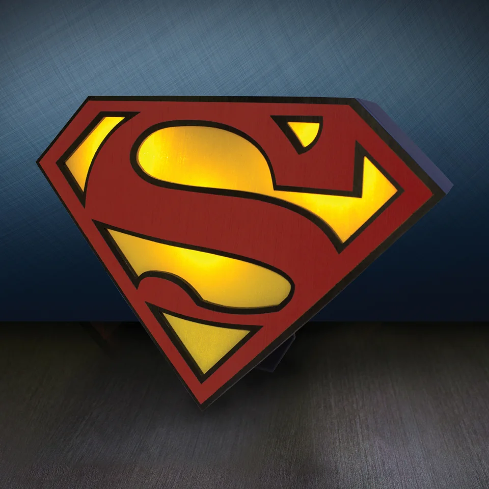 Lampe Super Héro Superman Logo DC Comics Image 1