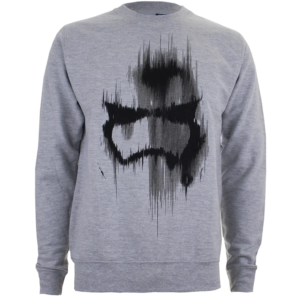 Sweat Homme - Star Wars Casque de Stormtrooper - Gris - S - Gris Image 1