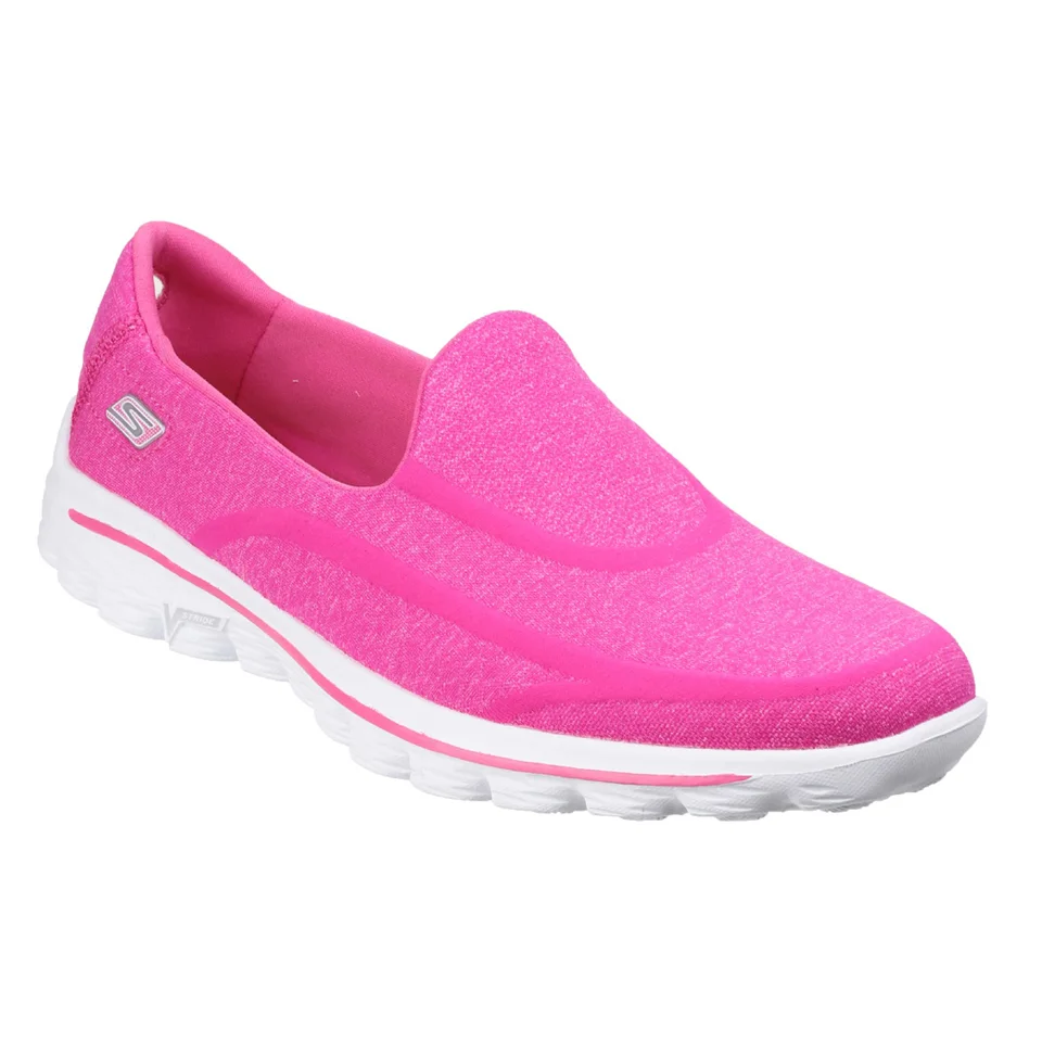Skechers Women's GOwalk 2 Super Sock Pumps - Pink - UK 3 - Rose Image 1