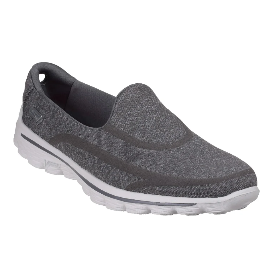 Skechers Women's GOwalk 2 Super Sock Pumps - Grey - UK 3 - Gris Image 1