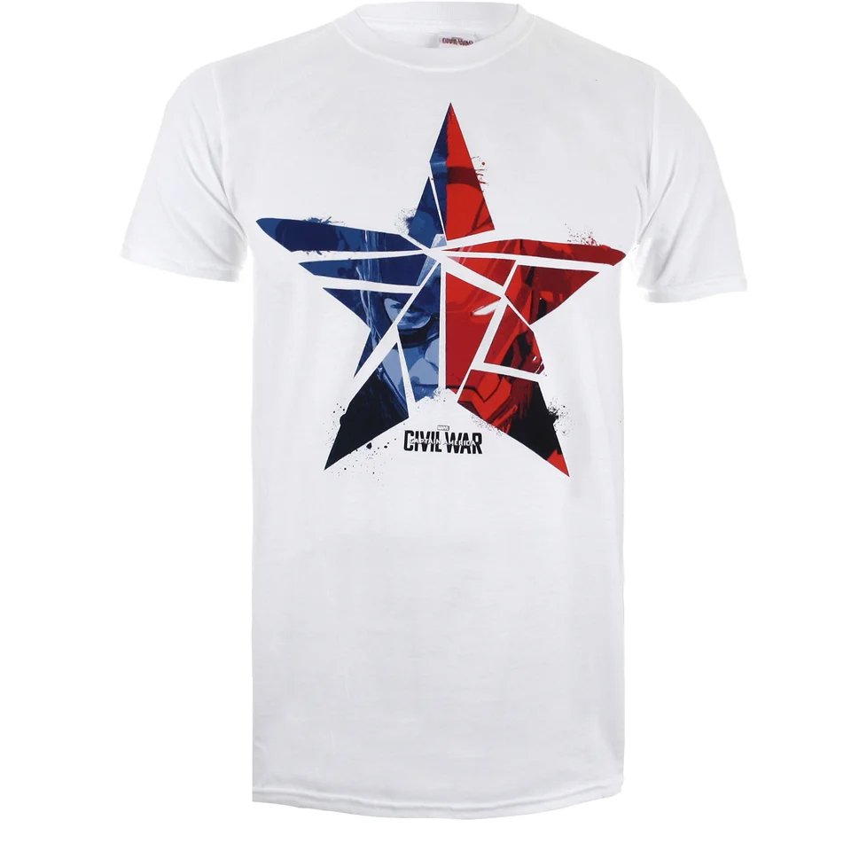 T-Shirt Marvel Captain America Civil War -Blanc - S - Blanc Image 1