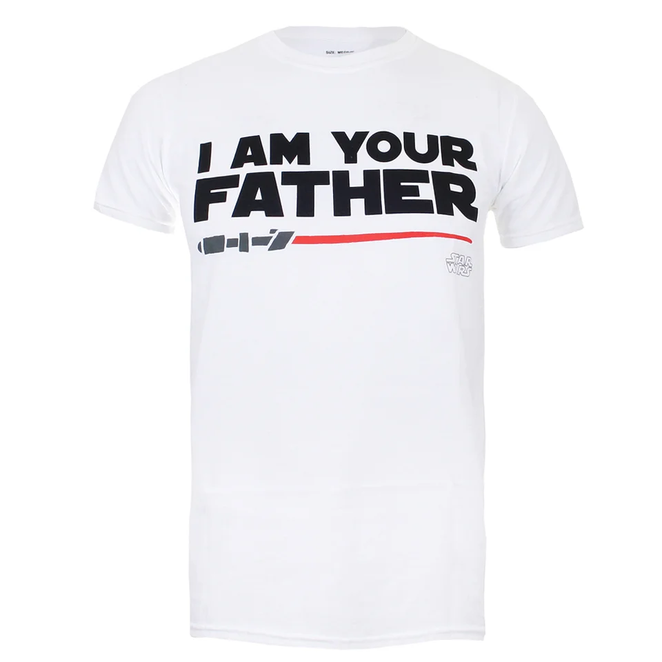 T-Shirt Homme Star Wars Père Sabre Laser - Blanc - S - Blanc Image 1