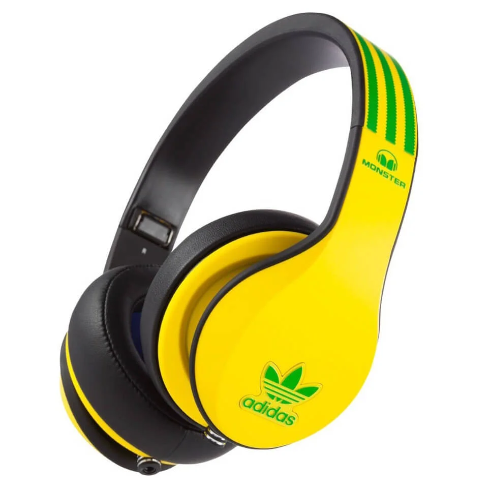 Casque adidas Originals by Monster - Jaune/Vert/noir Image 1