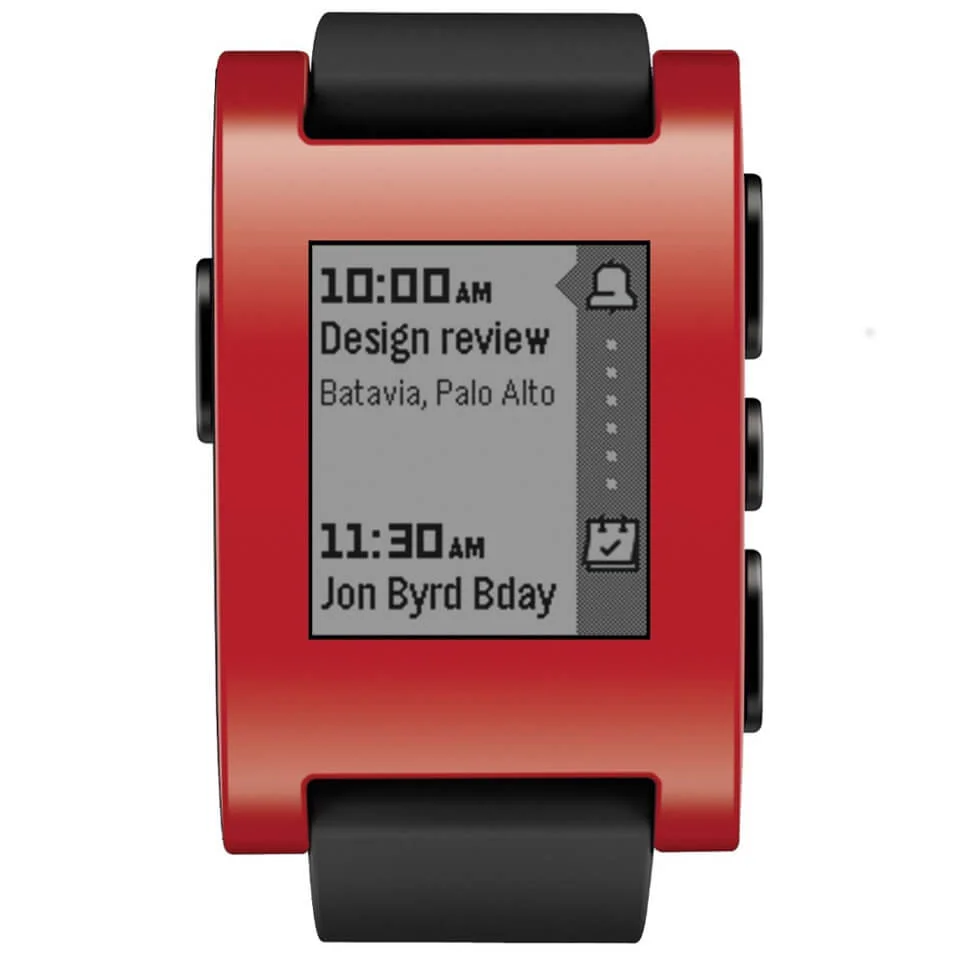Pebble Classic Smartwatch - Red Image 1
