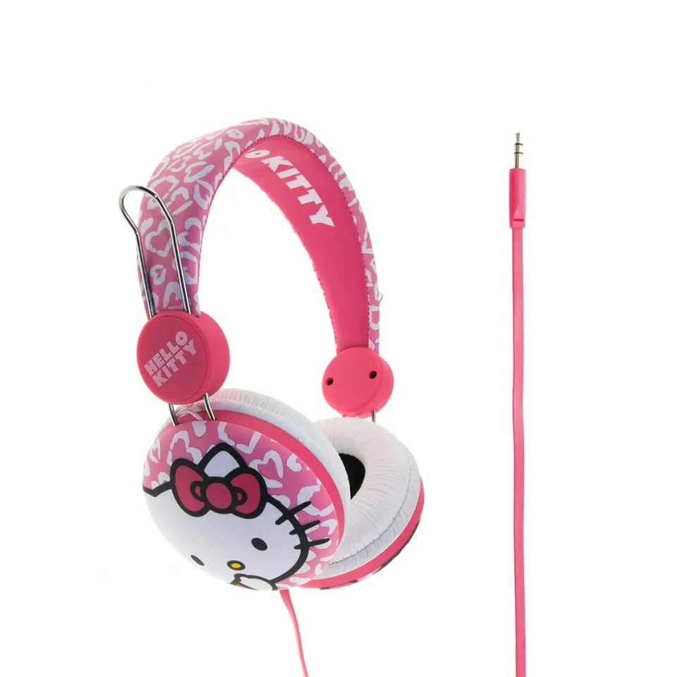 Casque Audio Hello Kitty -Léopard Rose Image 1