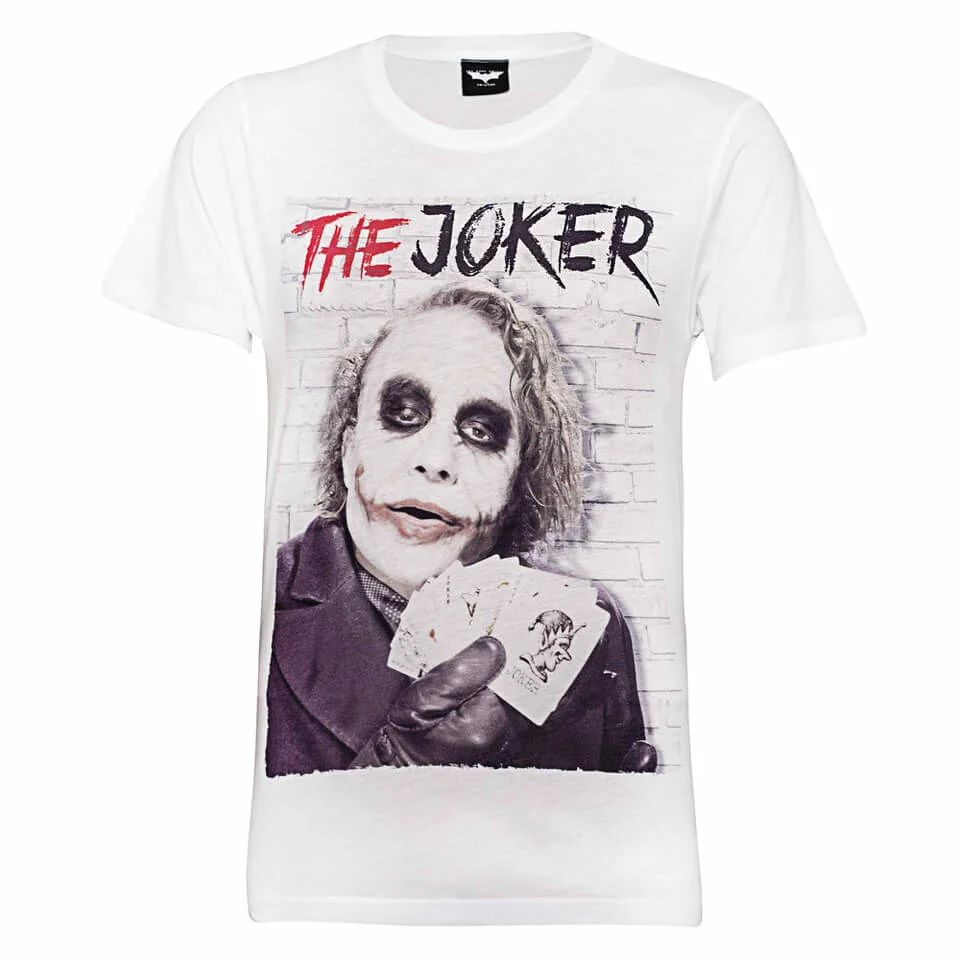 T-Shirt Homme DC Comics Batman Joker Cards - Blanc - S - Blanc Image 1