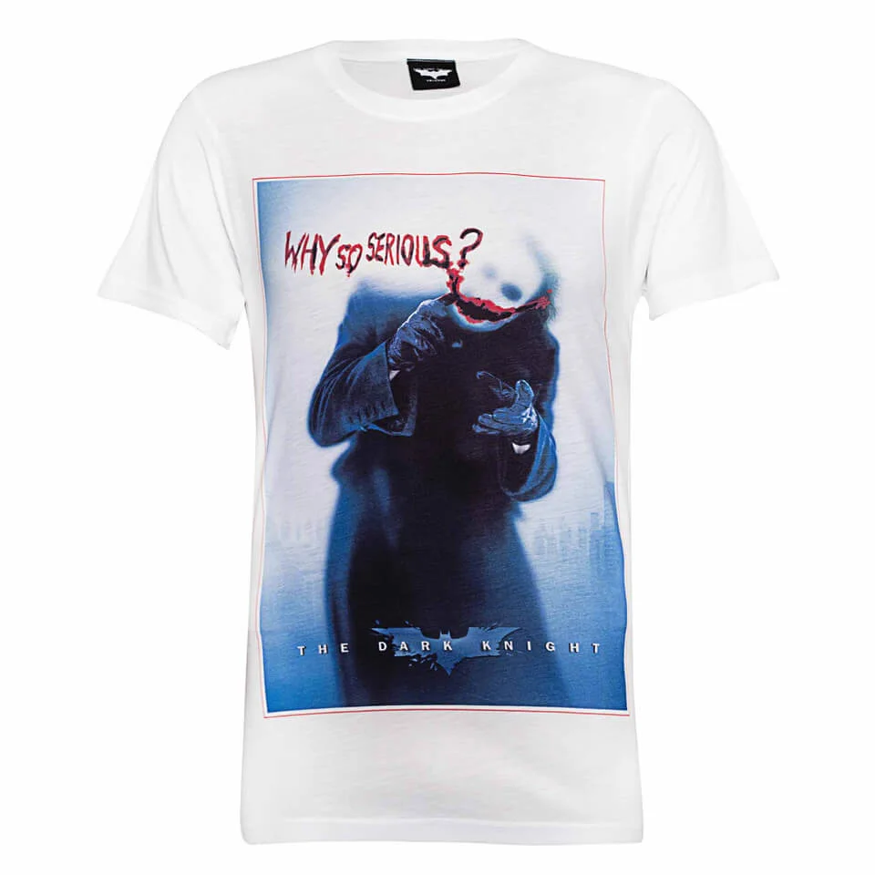 T-Shirt Homme DC Comics Batman Le Joker Why So Serious - Blanc - S - Blanc Image 1