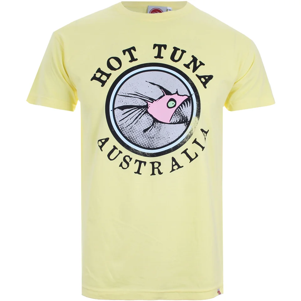 T-Shirt Homme Hot Tuna Australia -Jaune Pâle - S - Citron Image 1