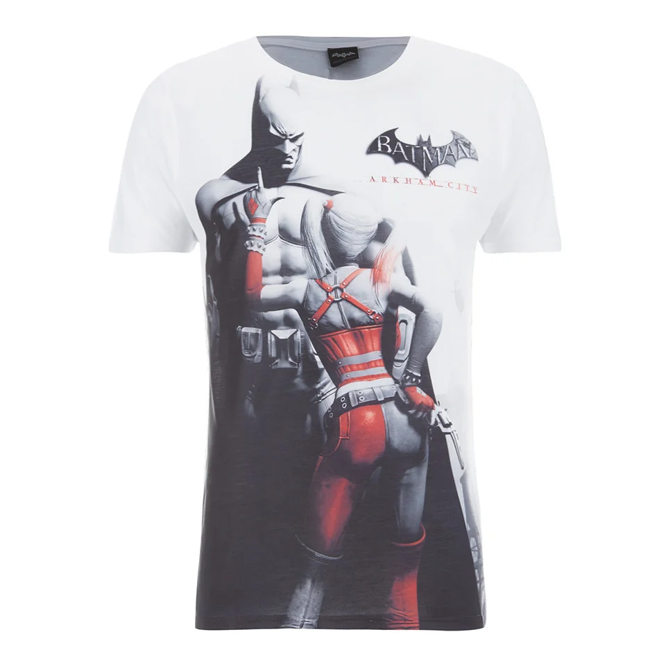 T-Shirt Homme DC Comics Batman et Harley Quinn - Blanc - S - Blanc Image 1