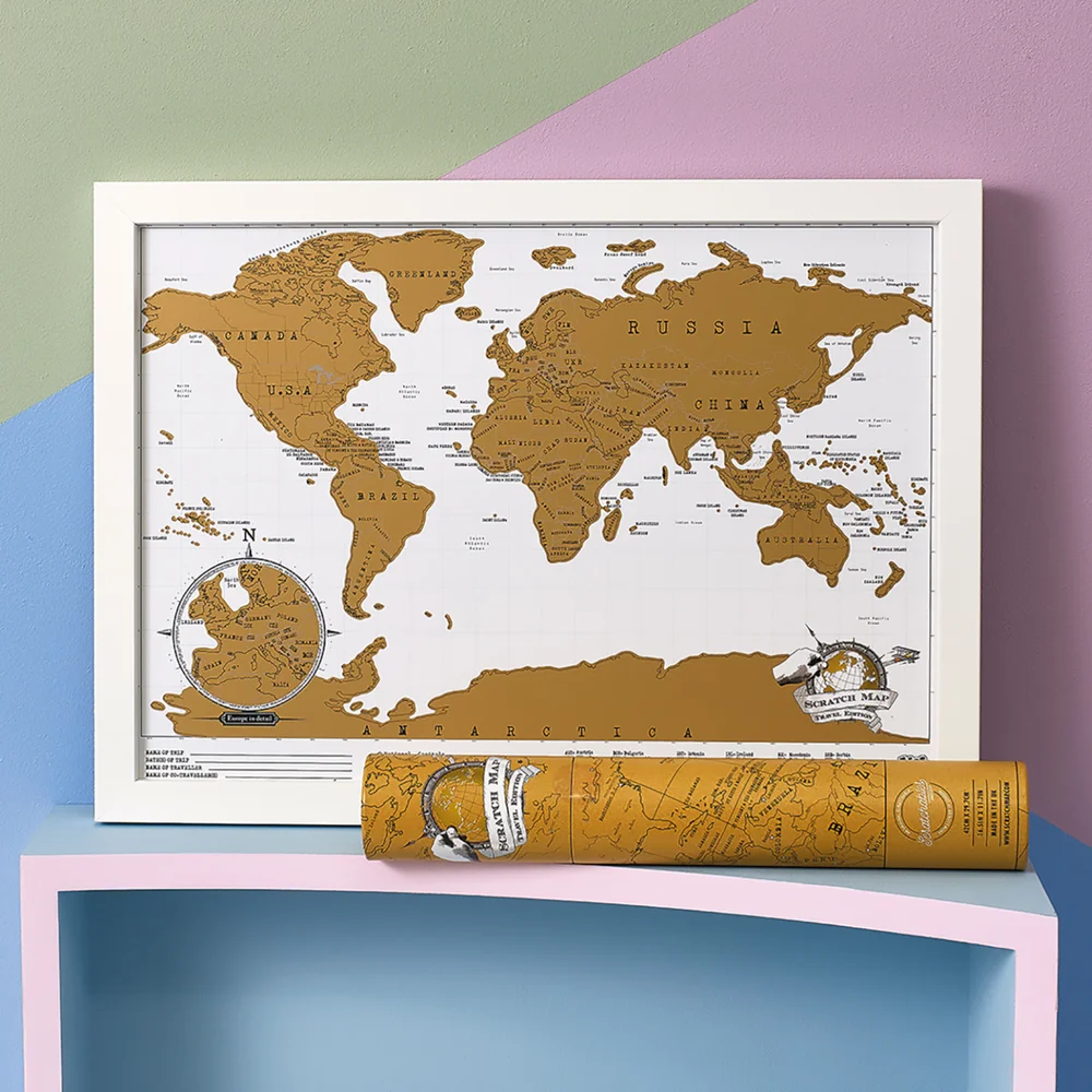 Carte du Monde à Gratter - Édition Mini Image 1