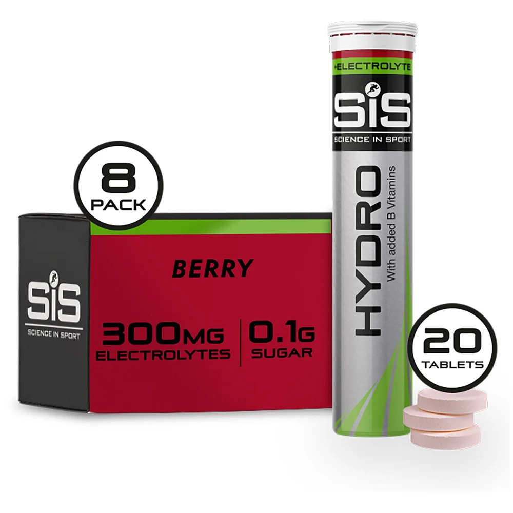 Science in Sport GO Hydro Tablet 8 Tubes of 20 - Explosion de Baies Image 1