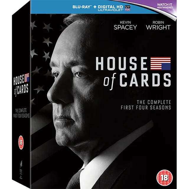 House of Cards : Saisons 1-4 - étiquette rouge