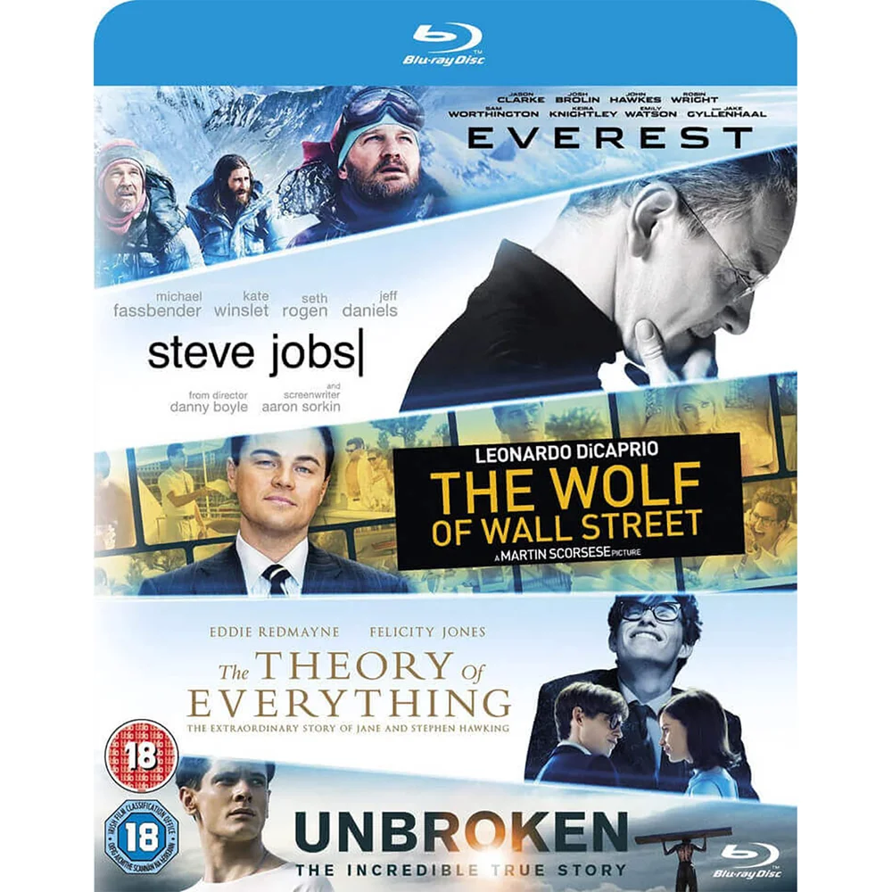 Coffret Everest/Une merveilleuse histoire du temps/Le loup de Wall Street/Steve Jobs/Invincible Image 1