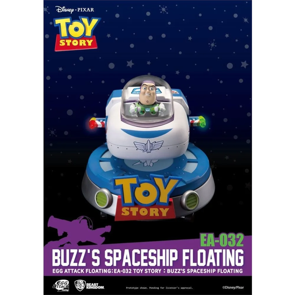Beast Kingdom Toy Story Diorama Lumineux Oeuf Attaque Vaisseau Flottant Buzz 13cm Image 1