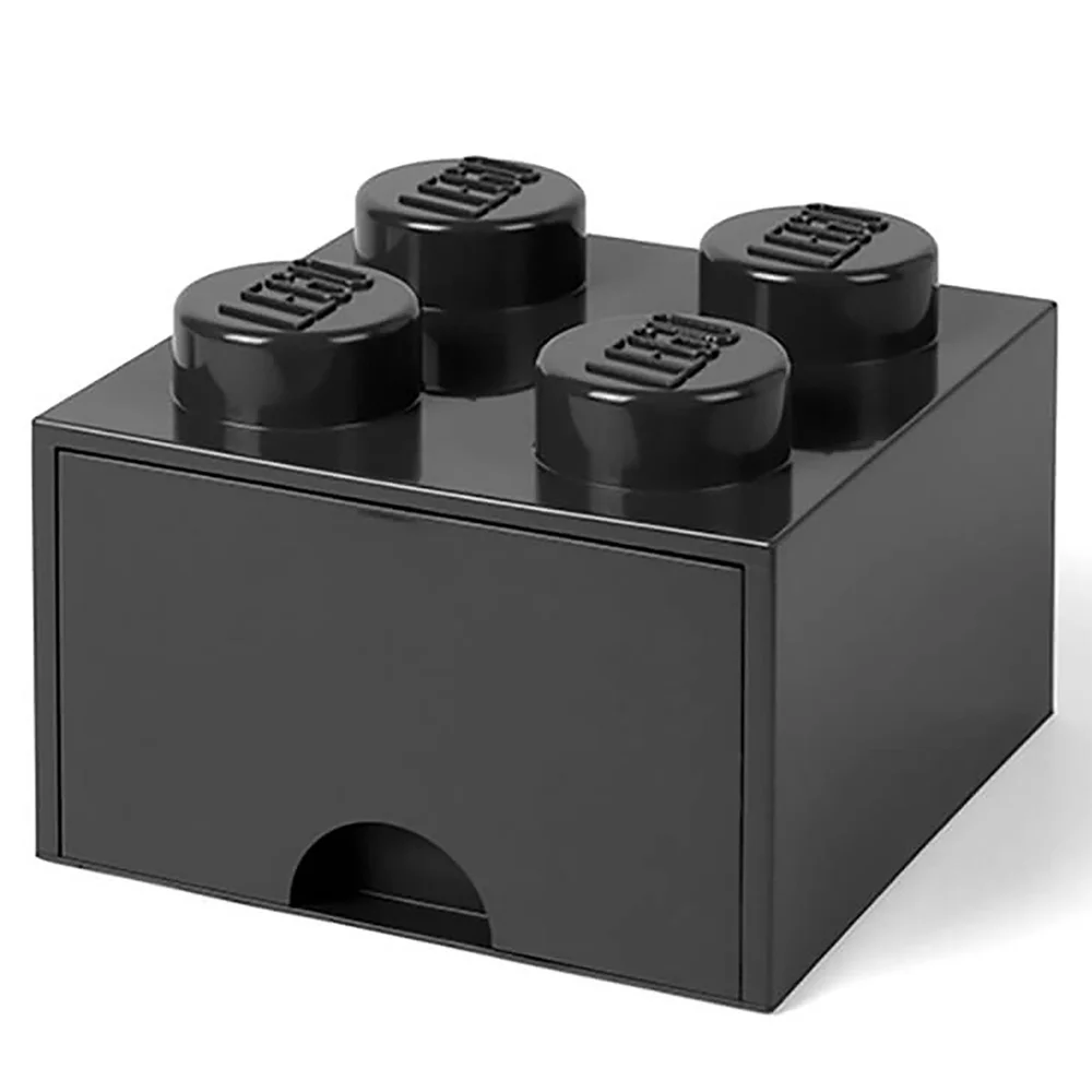 Brique de rangement LEGO® 4 Tenons - Noir Image 1