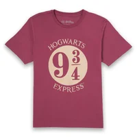 T-Shirt Homme Plateforme 9 3/4 Harry Potter - Bordeaux - undefined undefined