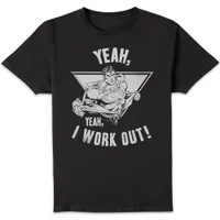 T-Shirt Homme I Work Out - Superman (DC Comics) - Noir