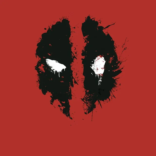 T-Shirt Homme Deadpool (Marvel) Splat Face - Rouge