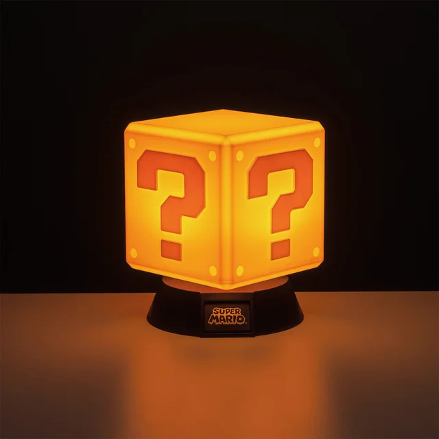 Veilleuse 3D Mario Boîte à Objets - Jaune