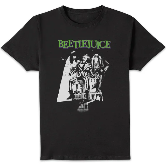T-Shirt Homme Affiche Mono Beetlejuice - Noir