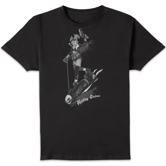 T-Shirt Homme Harley Quinn Gotham Batman DC Comics - Noir