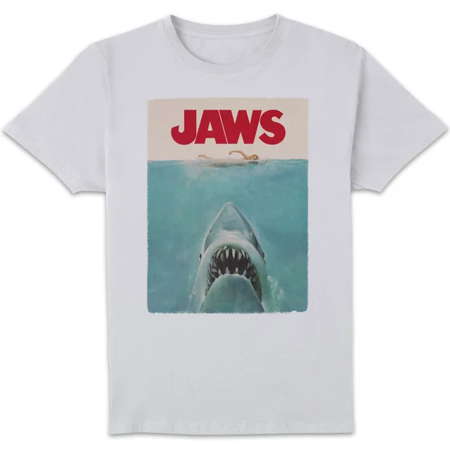 T-Shirt Homme Les Dents de la mer - Affiche Classique - Blanc