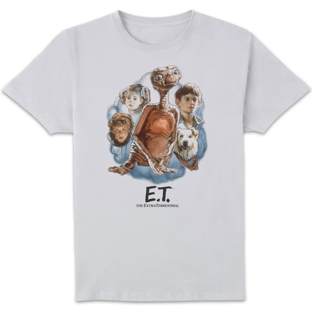 T-Shirt Homme E.T. l'extra-terrestre - Portrait Peint - Blanc - S Image 1