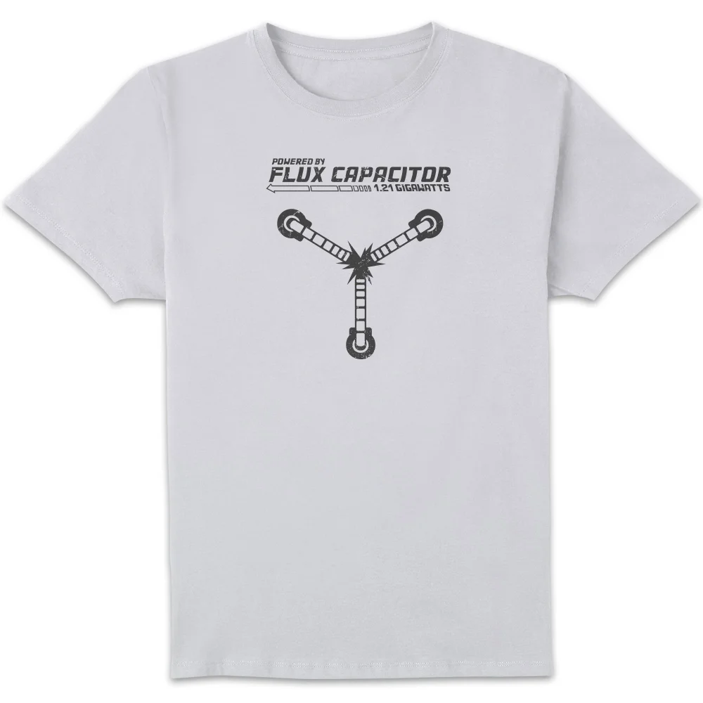 T-Shirt Homme Retour vers le Futur - Rechargé par le Convecteur Temporel - Blanc - S Image 1