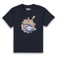 T-Shirt Homme Retour vers le Futur - Clockwork - Bleu Marine