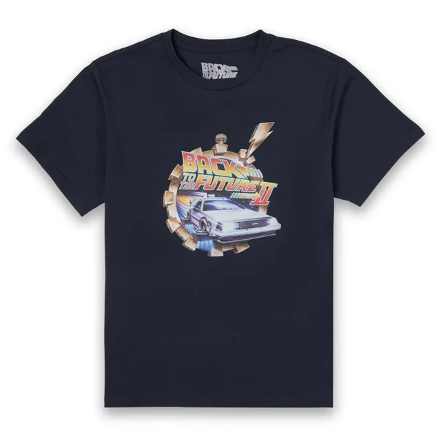 T-Shirt Homme Retour vers le Futur - Clockwork - Bleu Marine