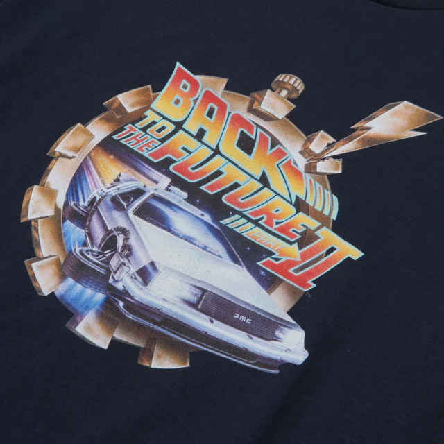 T-Shirt Homme Retour vers le Futur - Clockwork - Bleu Marine